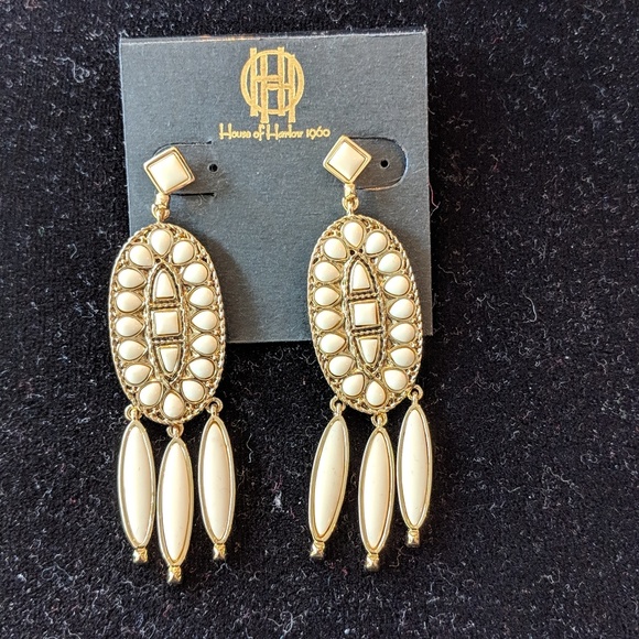 House of Harlow 1960 Jewelry - HOH Dangle Resin Earrings